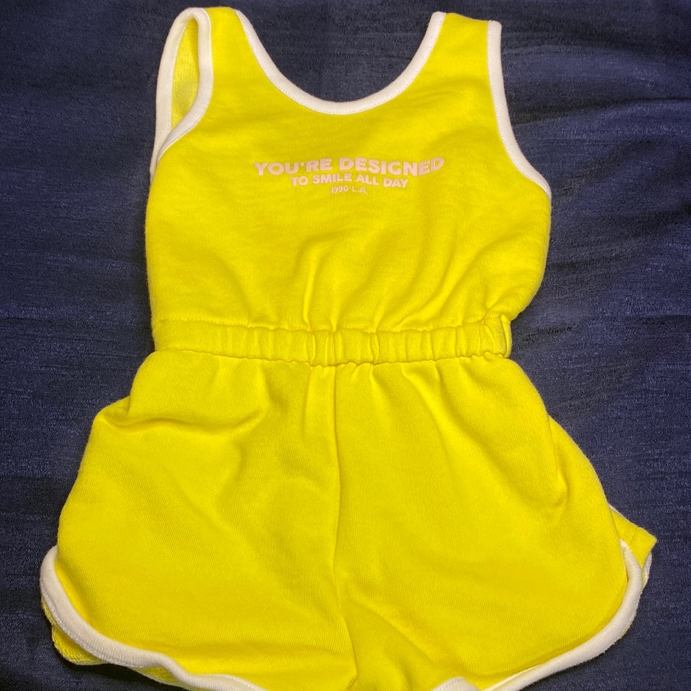 Girls tank top, shorts romper